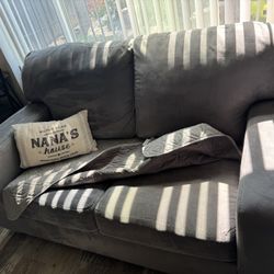 2 Good Size Couches 400$ In Good Condition, Color Is Blue Gray