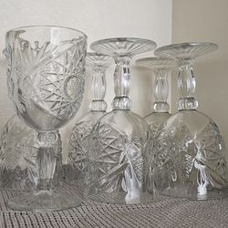 SET of 6 Cocktail/Wine Glasses