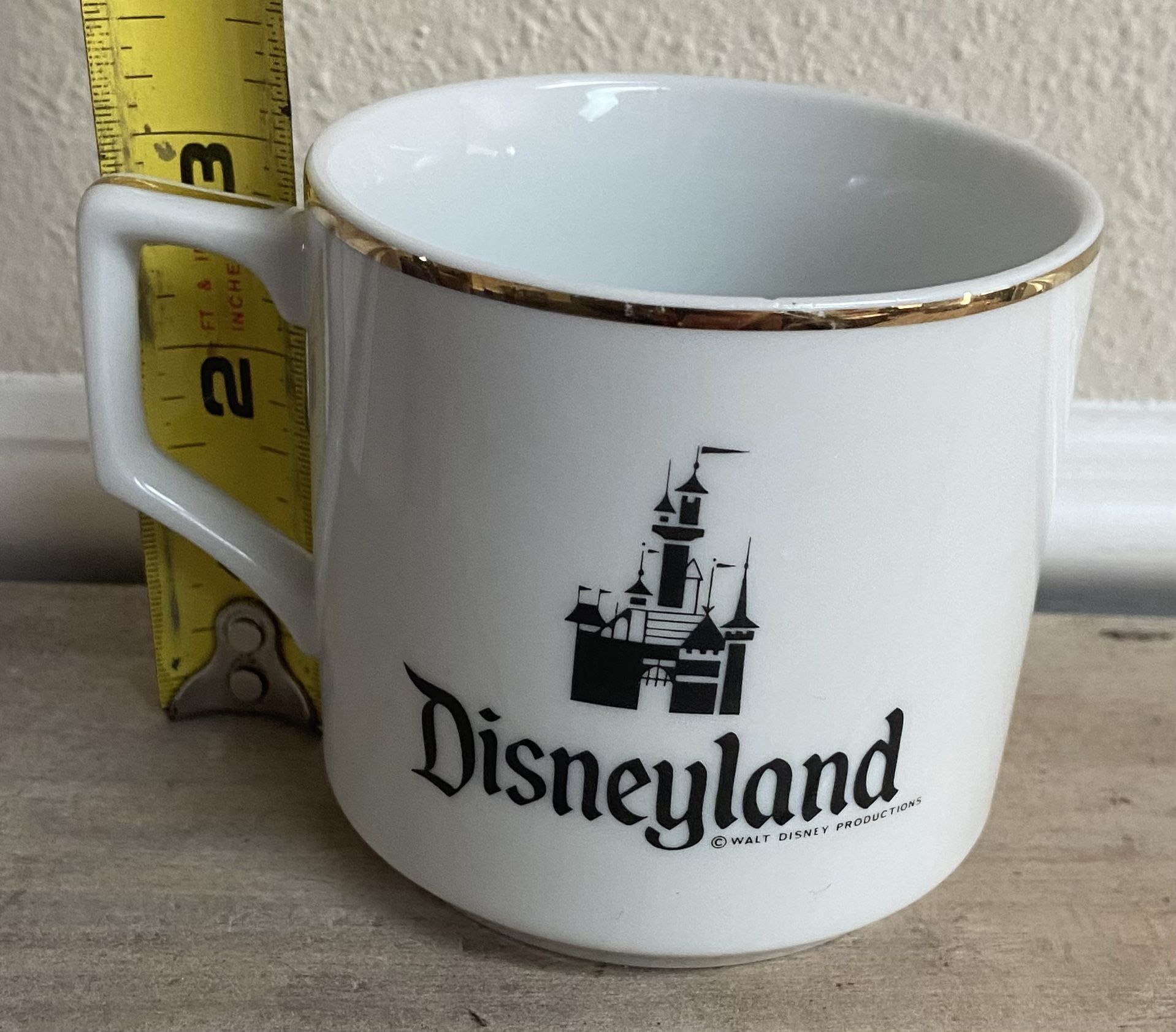 Vintage Disney Gold Rim Cup Mug just $7 xox