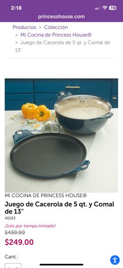 Caserola De 5qt Y Comal De 13 Princess House 