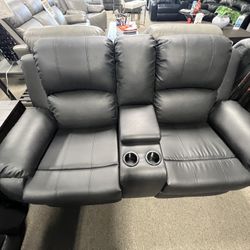 Black Reclining Sofa, Loveseat And Chair $1399🖤