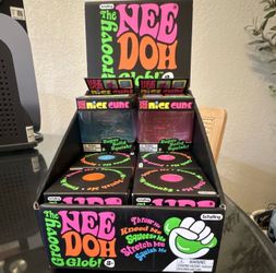 Schylling Nee Doh Nice Cube Super Solid Squish Tactile Squeeze Toy, Multicolor