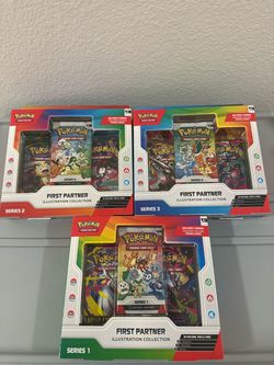 Pokemon First Partner Illustration Collection Series 1, 2, and 3 Set