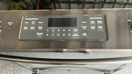 ge oven and flat top stove top