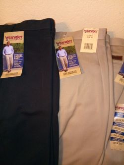 Men's pants ,10.00 ea Wrangler 36x30 new never been used.