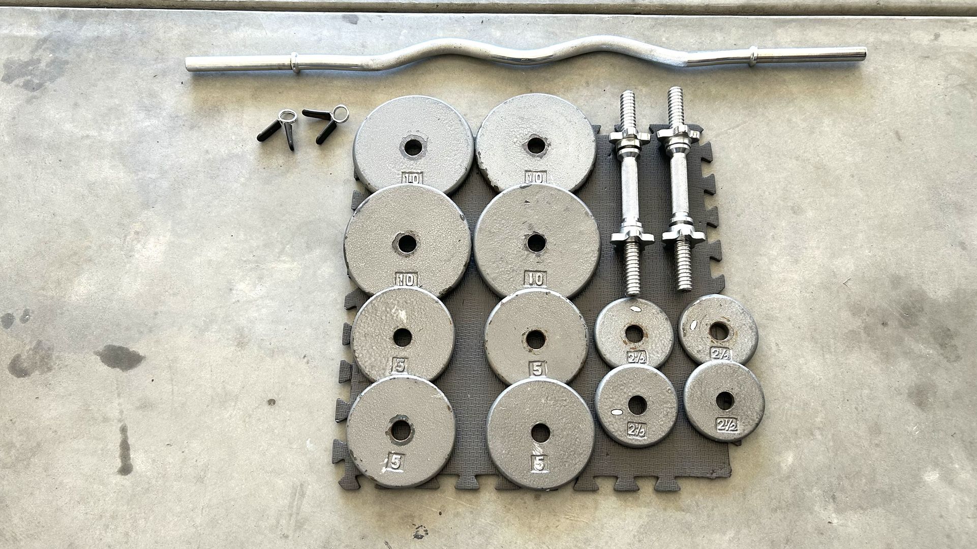 Weights- Curl Bar- Dunmbells