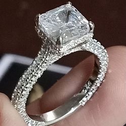 Engagement Ring Sterling Silver