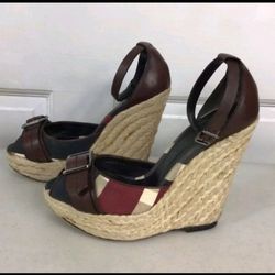 Burberry Wedge Shoes 