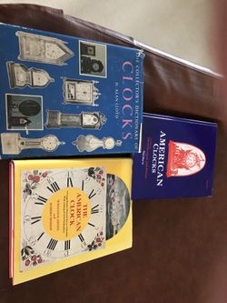 American antique clock books three in total.