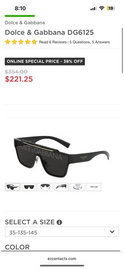 Dolce Gabbana Men’s Sunglasses (original)