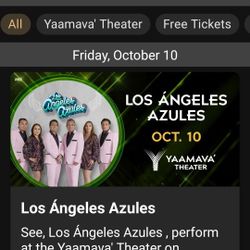 LOS ANGELES AZULES Tickets YAAMAVA 
