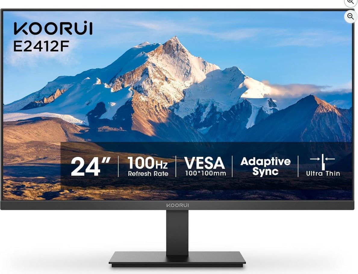 BRAND NEW - KOORUI 24-inch Computer Monitor Full HD 1920 x 1080p 100Hz