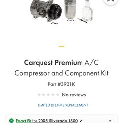 Ac Compressor Kit (fits Vehicles In The Pictures)