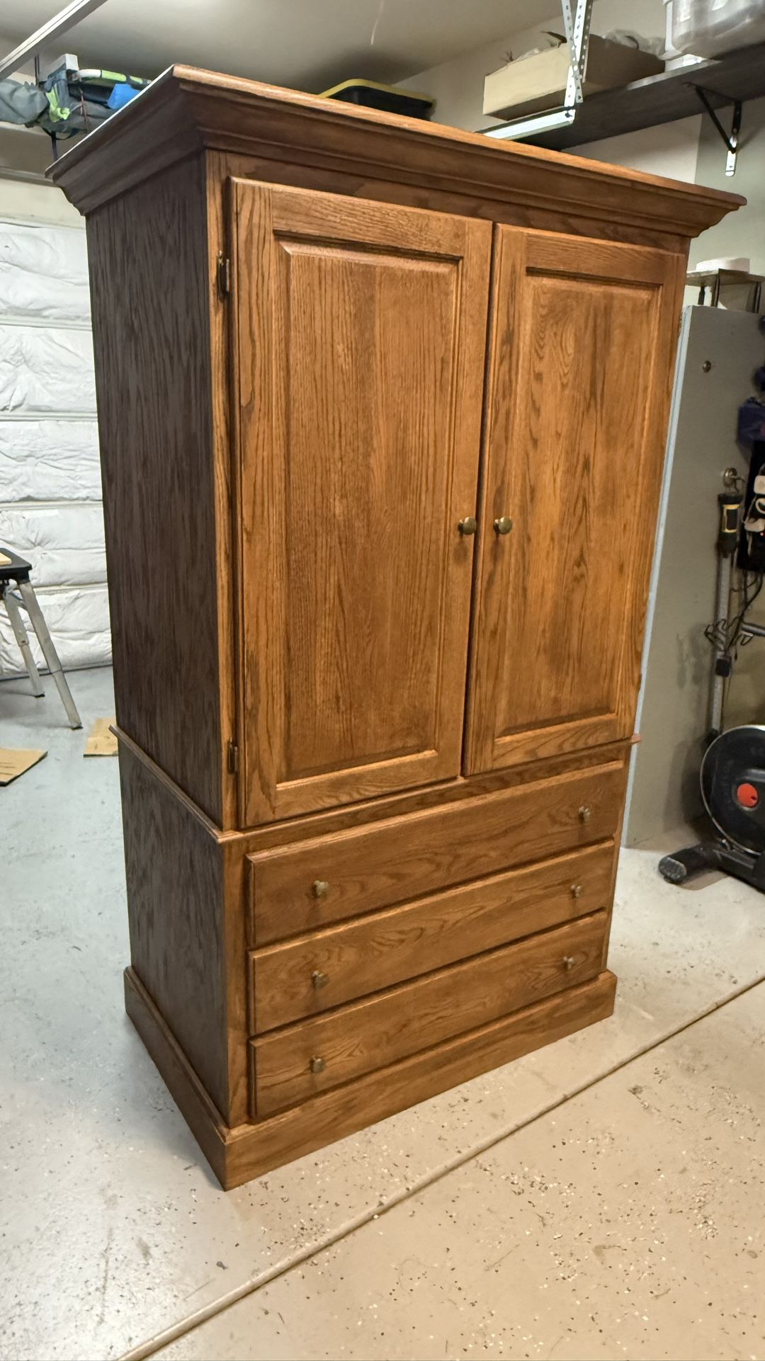 Solid Wood Storage Armoire