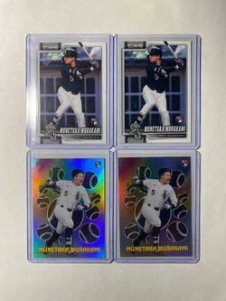 Munetaka Murakami 4 Card Topps RC Lot