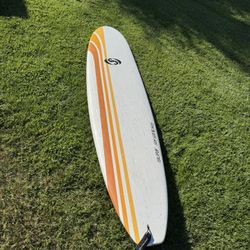 8’ Epoxy Longboard Surfboard