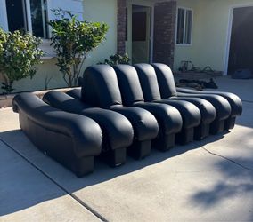 De Sede Style Modular Leather Sofa - Free OC Delivery