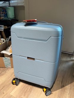 Light Blue Travelghini Hardshell Carry-on Suitcase