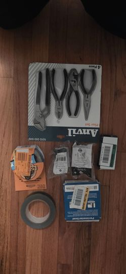 Anvil 4-Piece Plier Set and Misc Hardware Lot