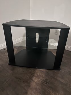 Corner TV Stand with glass shelf
