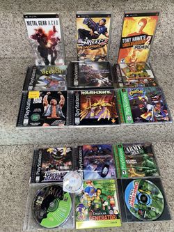Playstation games & Many More Just In At Mecha Market Section At Mantiques In Fremont Niles Priced individually and to sell 37671 niles blvd Fremon