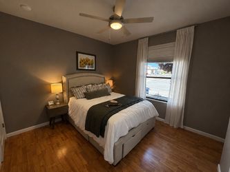 Queen Upholstered Storage Bed