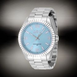 Invicta Specialty Stratford Men's 43MM Stainless Steel Band, Turquoise Dial New