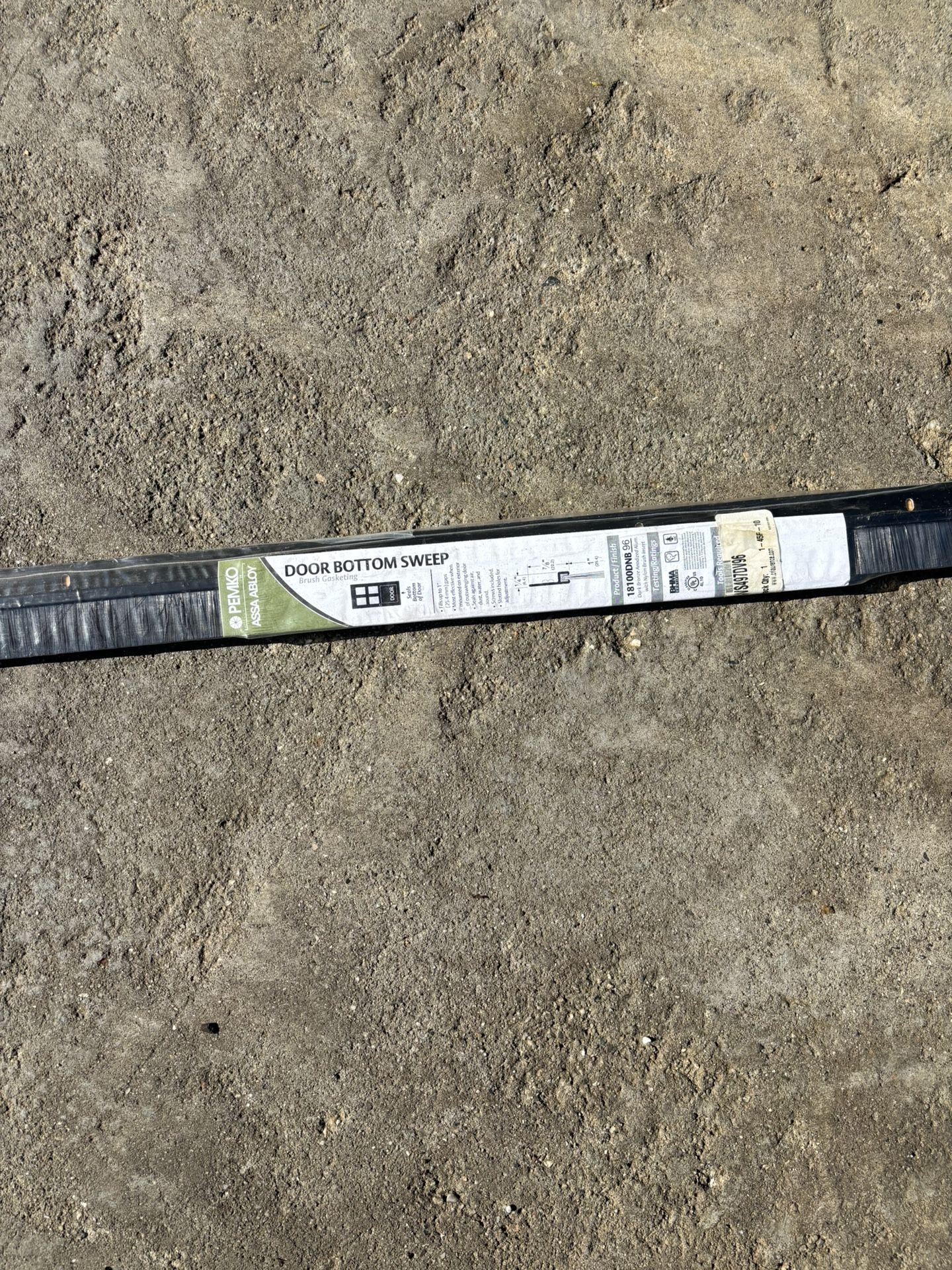 Pemco Door Bottom Sweep With Nylon Brush