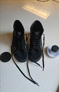 Vans Sk8-Hi Shoe Black Check Mens 6.5/Womens 8.0