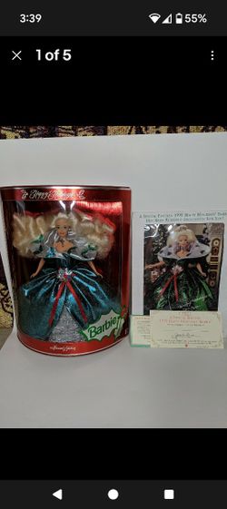 Holiday 1995 Barbie Doll Plus Certificate redemption/photo Barbie 1995.