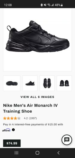 Nike Men's Air Monarch IV Size 6

