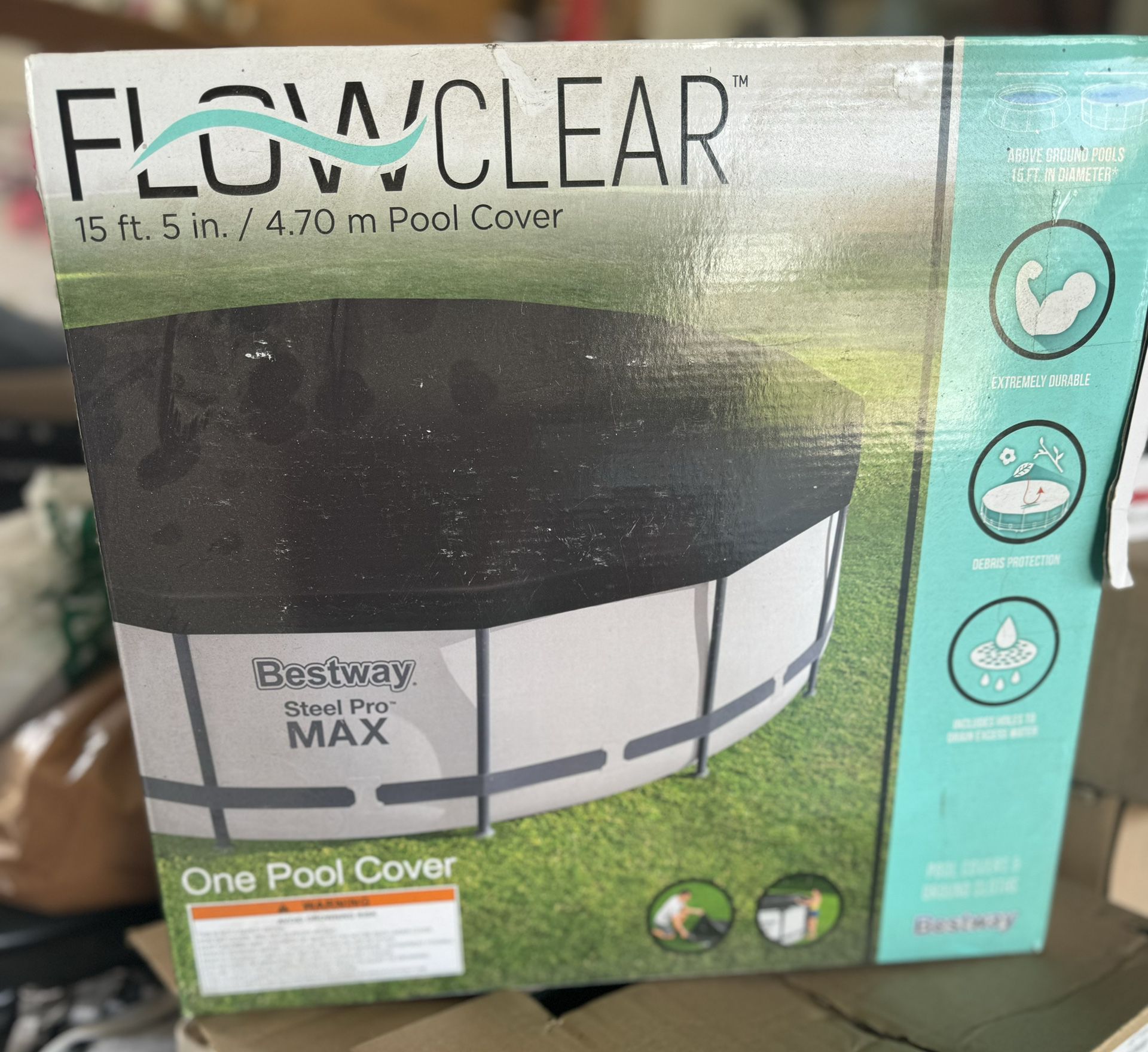Flow Clear Pool Cover For 15 Ft 