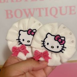 Hello kitty fabric bows