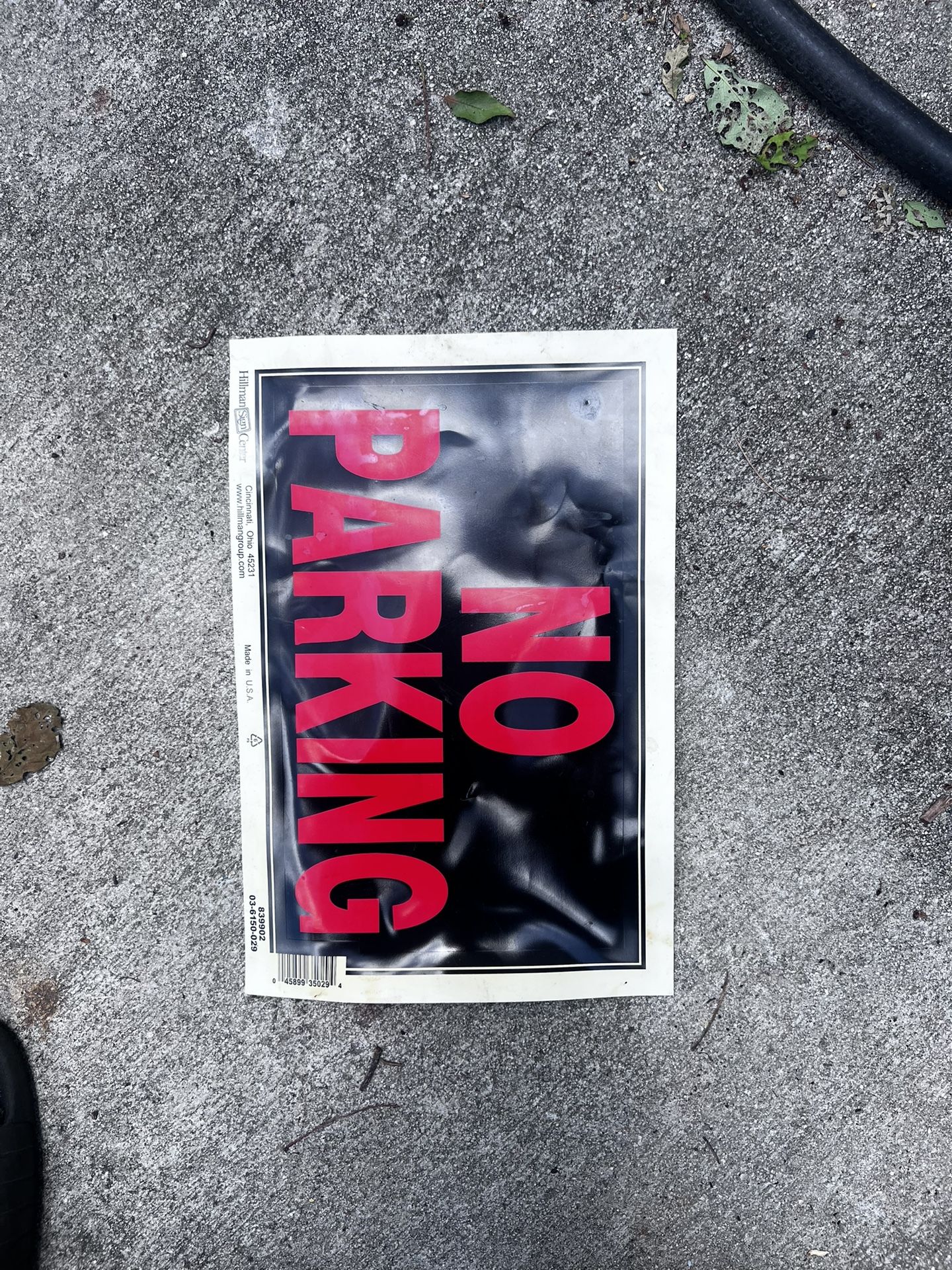 No Parking Sign
