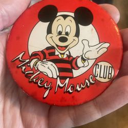Mickey Mouse Club Vintage Button Pin Back Badge Pinback