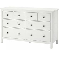 8 drawer ikea Hemnes dresser - white