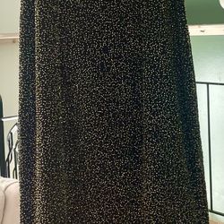 Krishma Black Golden Beaded Dress (1X) 