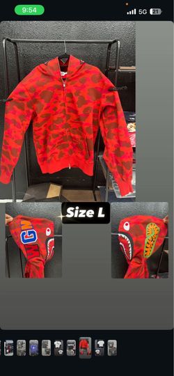 Red Bape zip up