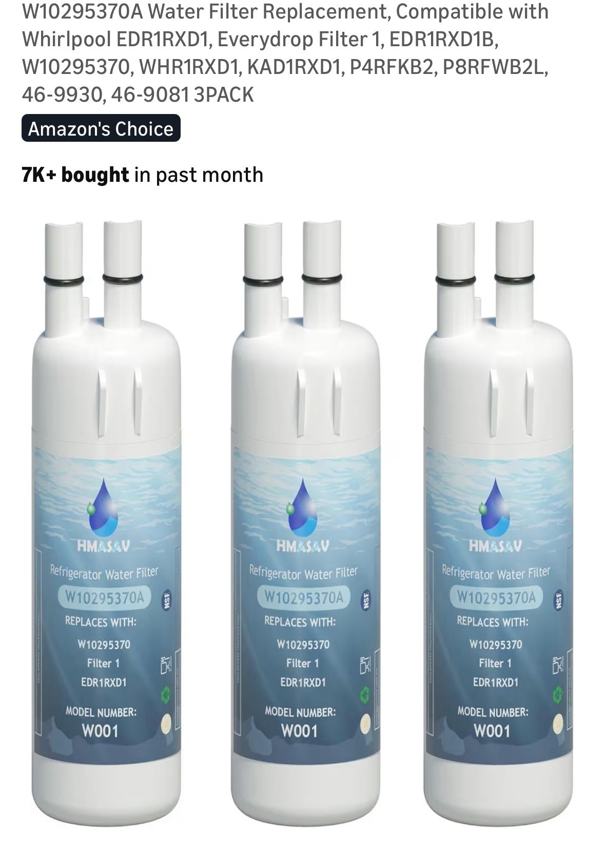 2 Water Refrigerator Water Filter