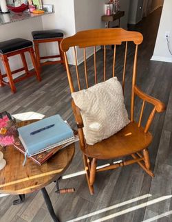 Solid wood rocking chair