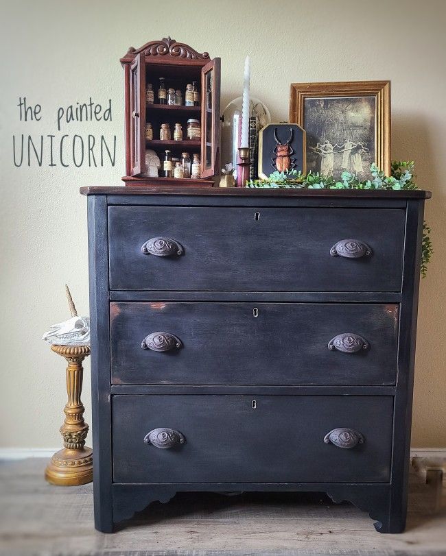 Refinished Chest Of Drawers Dresser