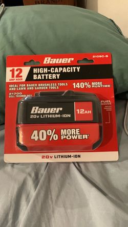Bauer 12AH high capacity battery