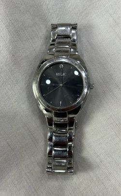 Women’s Relic Silver Watch – Black Face – Working