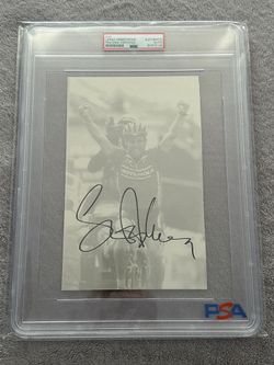 Lance Armstrong Autographed Signed Cut Page Book Cyclist PSA/DNA COA