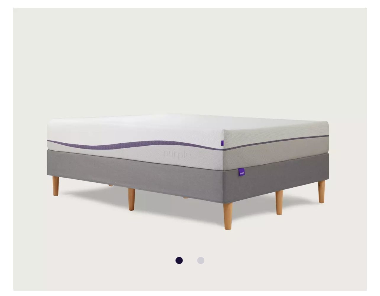 Queen Size Purple Foundation Bed Frame