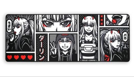 Hello Senpai Zero Two Deskmat