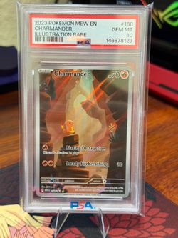 2023 Pokemon Illustration Rare #168 Charmander PSA 10 GEM MINT