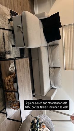 Couch, Ottoman, and coffee table for sale