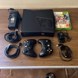 XBOX 360 Console W/2 Controller & 2 Games