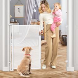Heelababy Extra Tall Retractable Baby, Dog, & Child Gate
